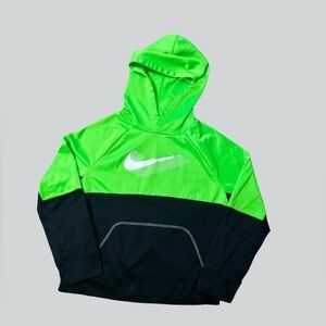 Nike Kids Hoodie in Neon Green and Black